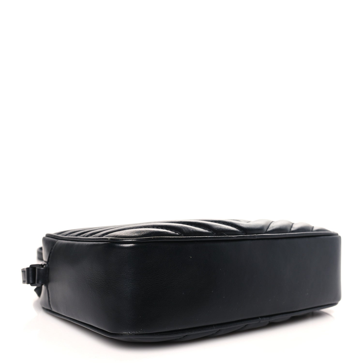 Saint Laurent Calfskin Matelasse Monogram Monochrome Lou Camera Bag Black 4 of 9