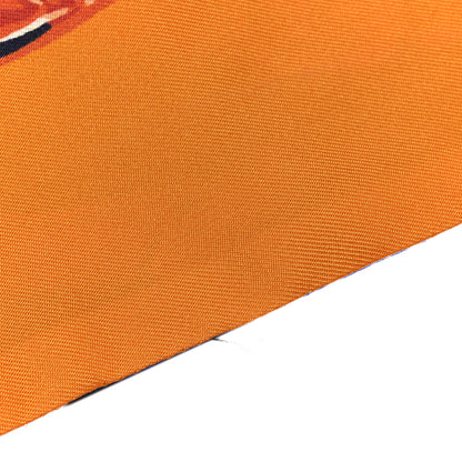 Hermes Silk Brides De Gala Maxi Twilly Orange Bleu Electrique Fuchsia 4 of 6