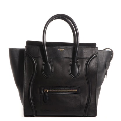Celine Smooth Calfskin Mini Luggage Black 1 of 9