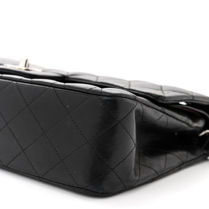 Chanel Lambskin Quilted Medium Double Flap Black 10 of 12