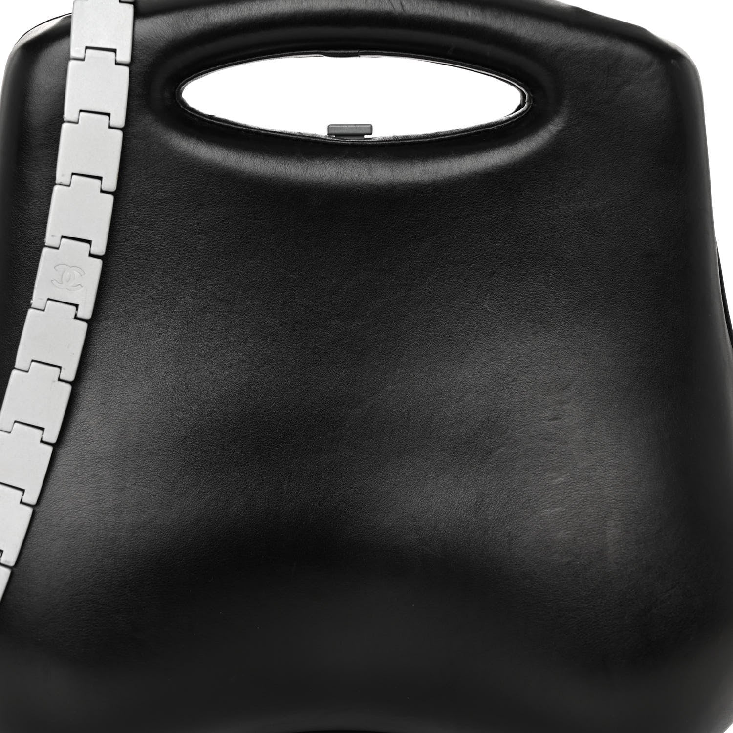 Chanel Lambskin Millennium 2005 Hard Case Bag Black 8 of 12