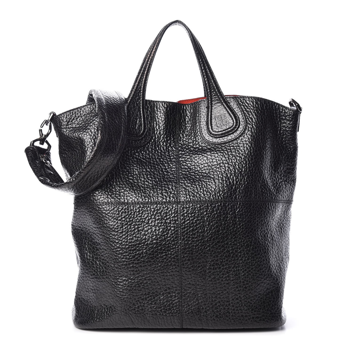 Givenchy Glazed Pebbled Calfskin North South Nightingale Black 1 of 15