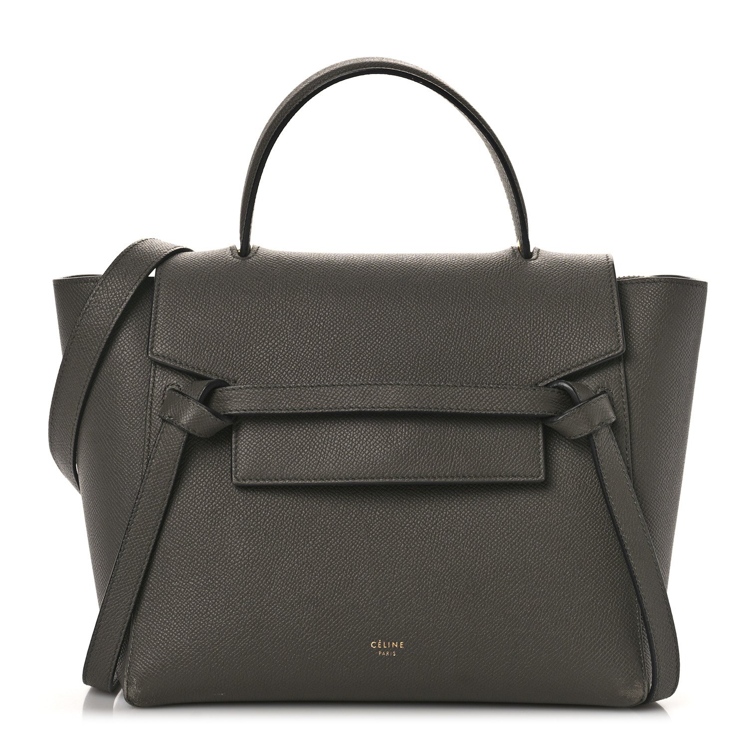 Celine Grained Calfskin Micro Belt Bag Grey 1 of 10