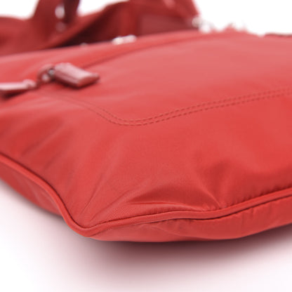 Prada Nylon Vela Flat Messenger Rosso 7 of 8