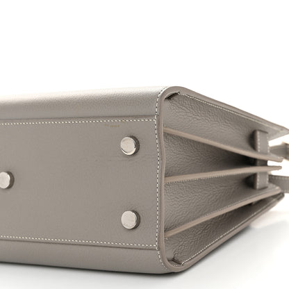 Saint Laurent Grained Calfskin Topstich Baby Sac De Jour Fog 10 of 11