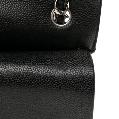 Chanel Caviar Quilted Jumbo Double Flap Black 11 of 13