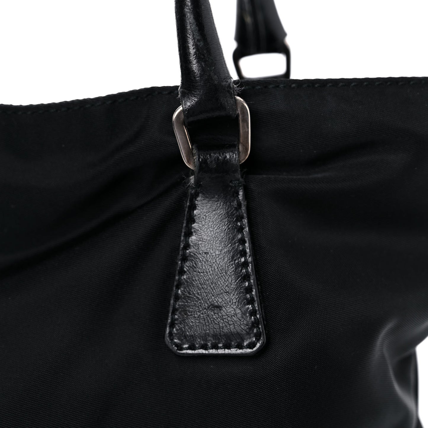 Tessuto Nylon Soft Calf Tote Black