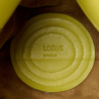 Loewe Shiny Nappa Calfskin Paseo Bag Lime Yellow 6 of 11