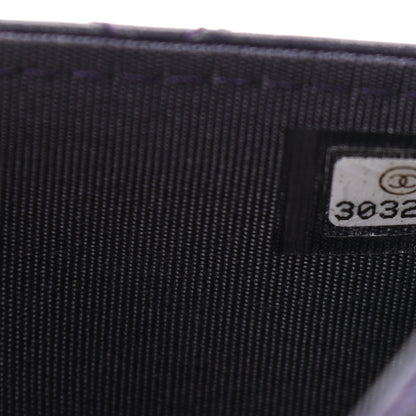 Chanel Lambskin Quilted Wallet On Chain WOC Purple 9 of 13