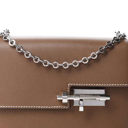 Hermes Tadelakt Mini Verrou Chaine Bag Etoupe 10 of 11