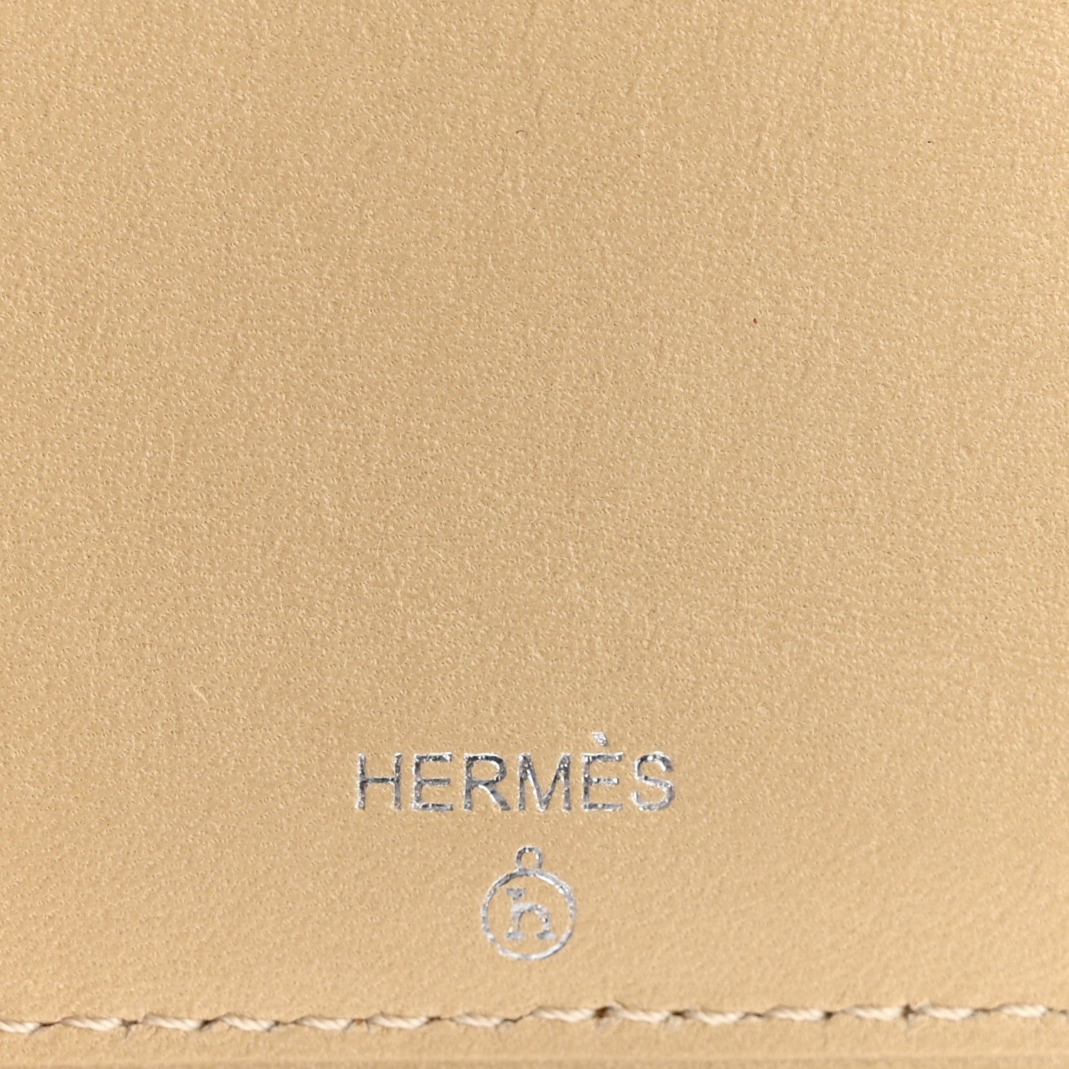 Hermes Sombrero Togo Chevre Mysore Historie Naturelle Petit H Card Holder Nata Gold 2 of 10