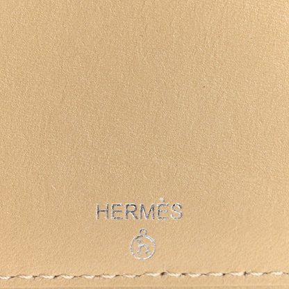 Hermes Sombrero Togo Chevre Mysore Historie Naturelle Petit H Card Holder Nata Gold 2 of 10