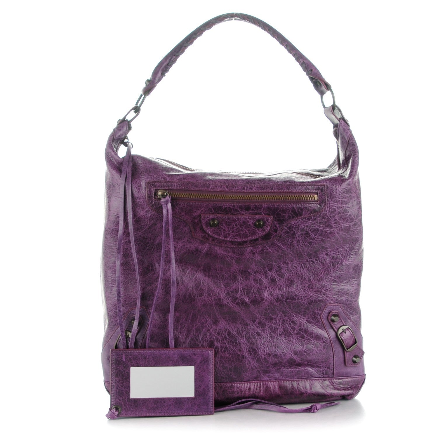 Balenciaga Agneau Classic Hardware Day Hobo Raisin 1 of 8