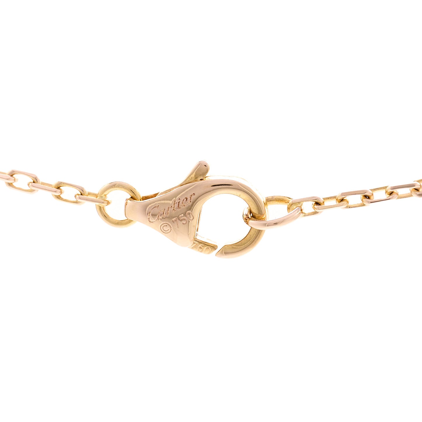 18K Pink Gold Diamond XS Hearts and Symbols Necklace