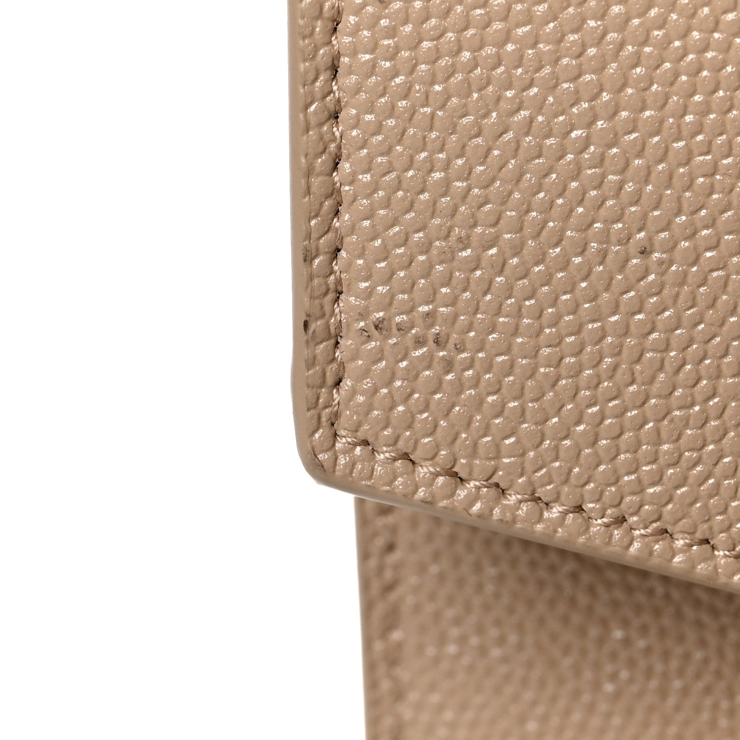Saint Laurent Grain De Poudre Uptown Pouch Dark Latte 9 of 9