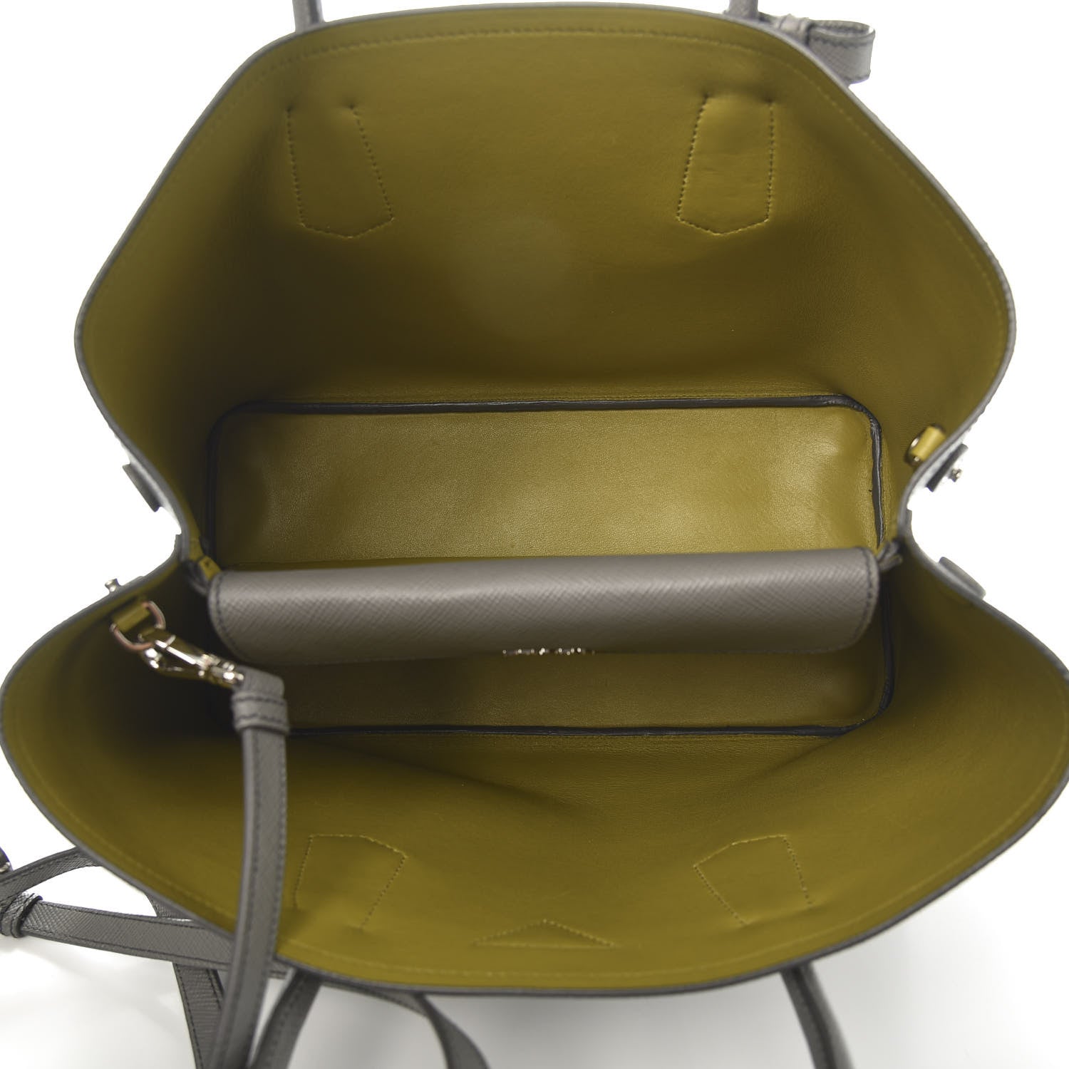 Prada Saffiano Cuir Large Double Bag Marmo 5 of 9