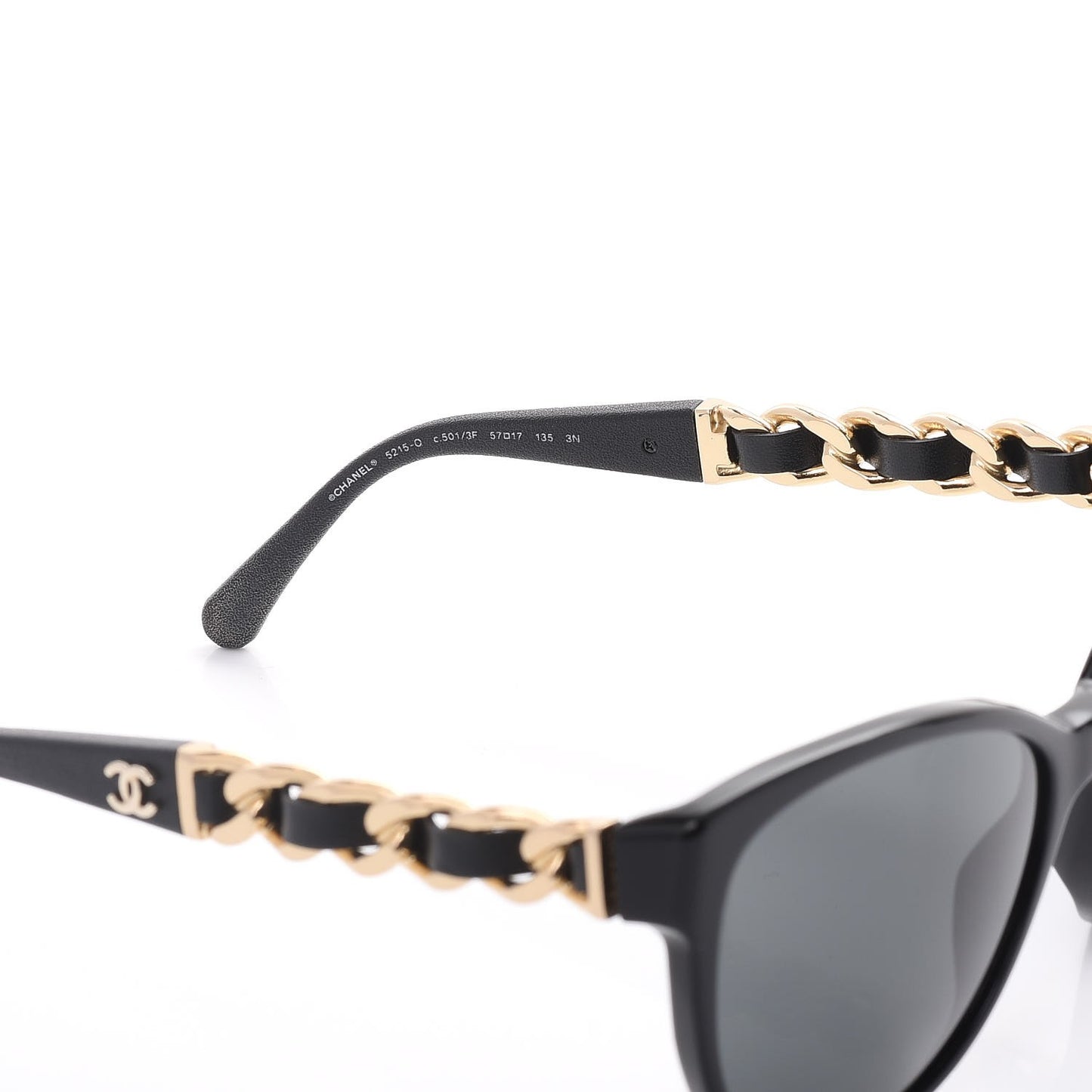 CC Chain Sunglasses 5215Q Black