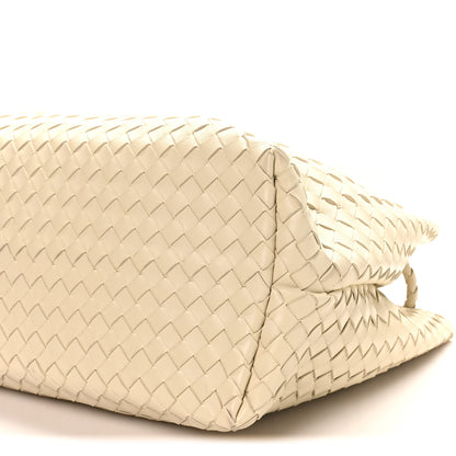 Bottega Veneta Nappa Intrecciato Wood Large Andiamo Shoulder Bag Sea Salt 9 of 9