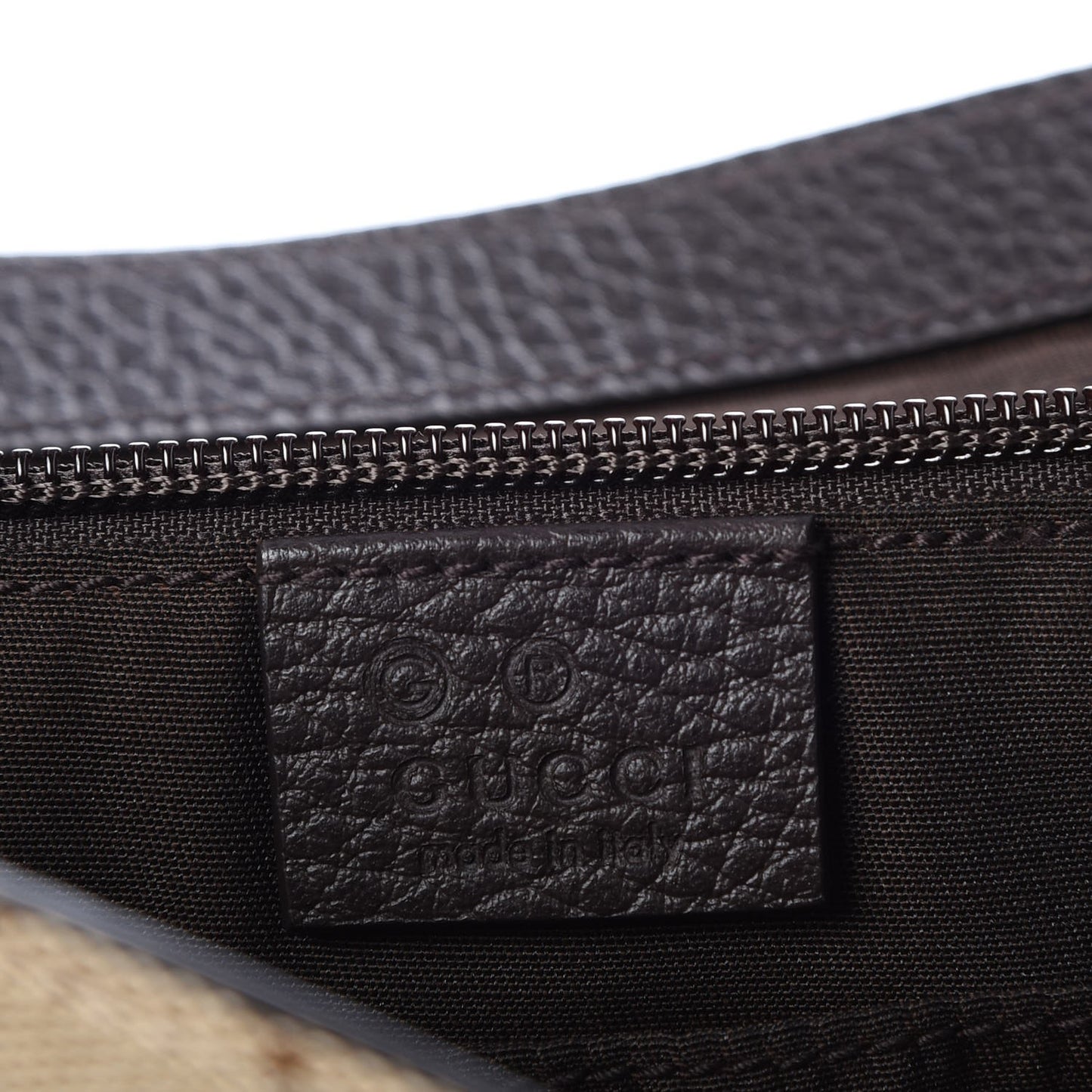 Monogram Large Flap Messenger Bag Beige Dark Brown