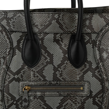 Celine Snakeskin Mini Luggage Grey 7 of 11