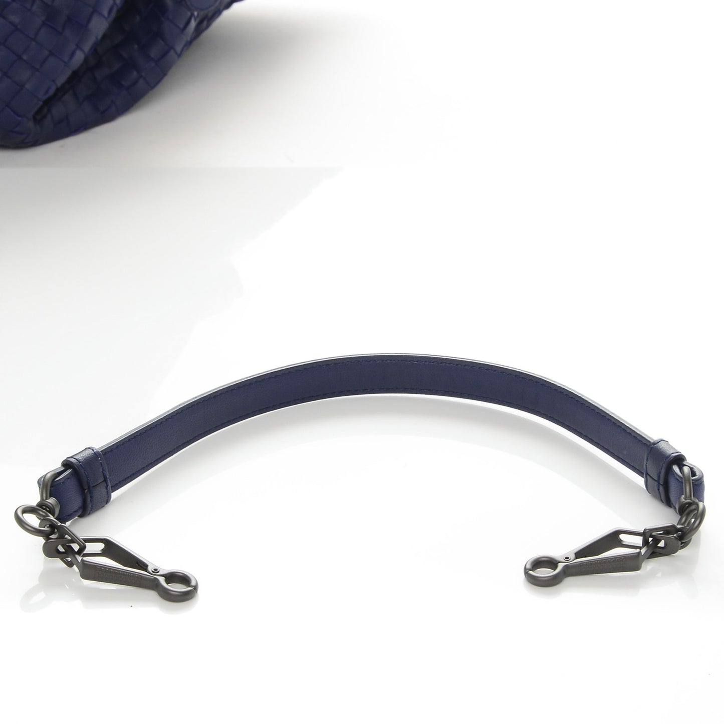Nappa Intrecciato Maxi Convertible Tote Blue