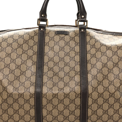 Gucci GG Plus Monogram Large Carry On Duffle Bag Brown 7 of 14