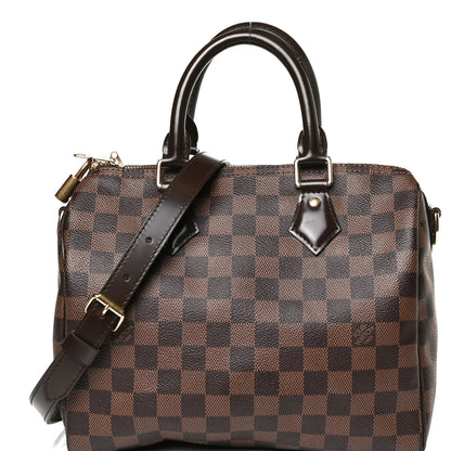 Louis Vuitton Damier Ebene Speedy Bandouliere 25 7 of 17