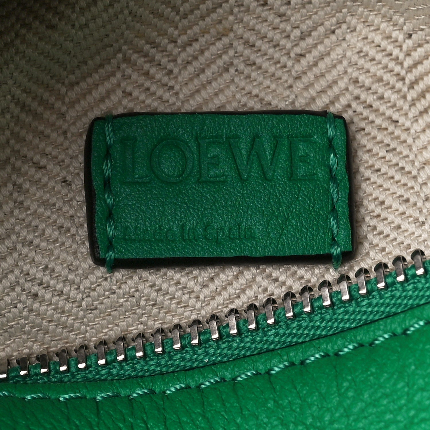 Loewe Calfskin Mini Puzzle Bag Jungle Green 6 of 10