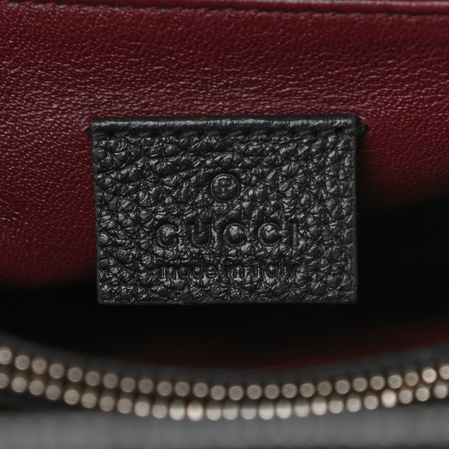Gucci Grainy Calfskin Small Zumi Top Handle Bag Black 7 of 10