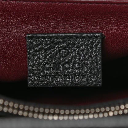 Gucci Grainy Calfskin Small Zumi Top Handle Bag Black 7 of 10