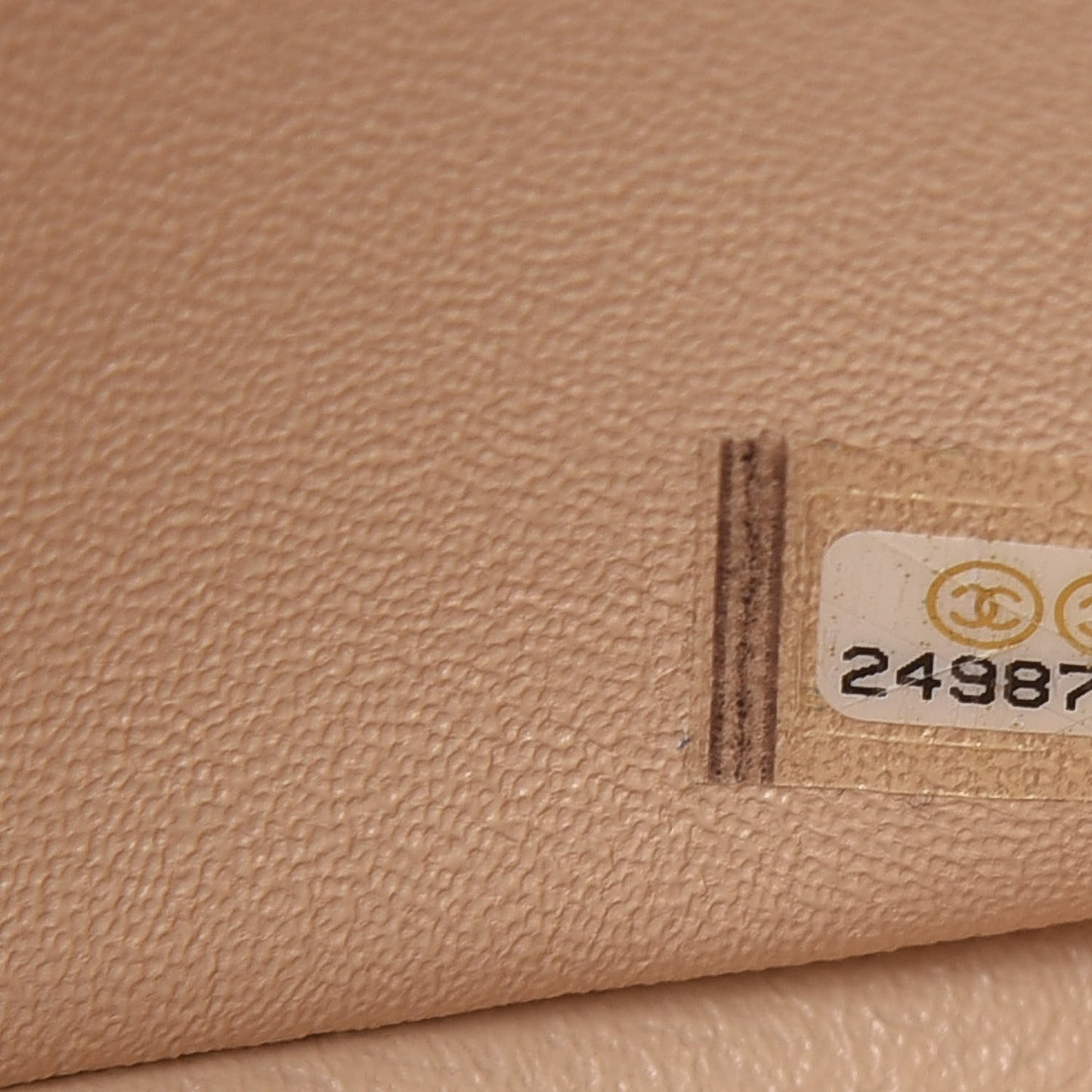 Lambskin Quilted Jumbo Double Flap Beige Clair