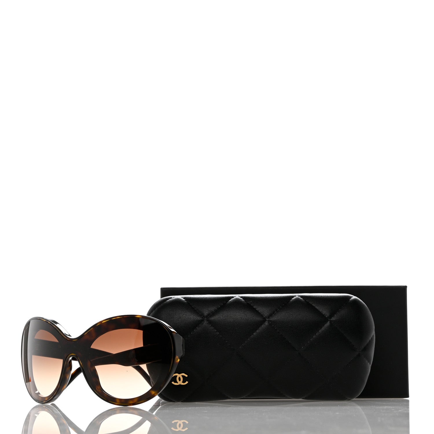 Chanel Shield Sunglasses 71281 Dark Tortoise 8 of 8