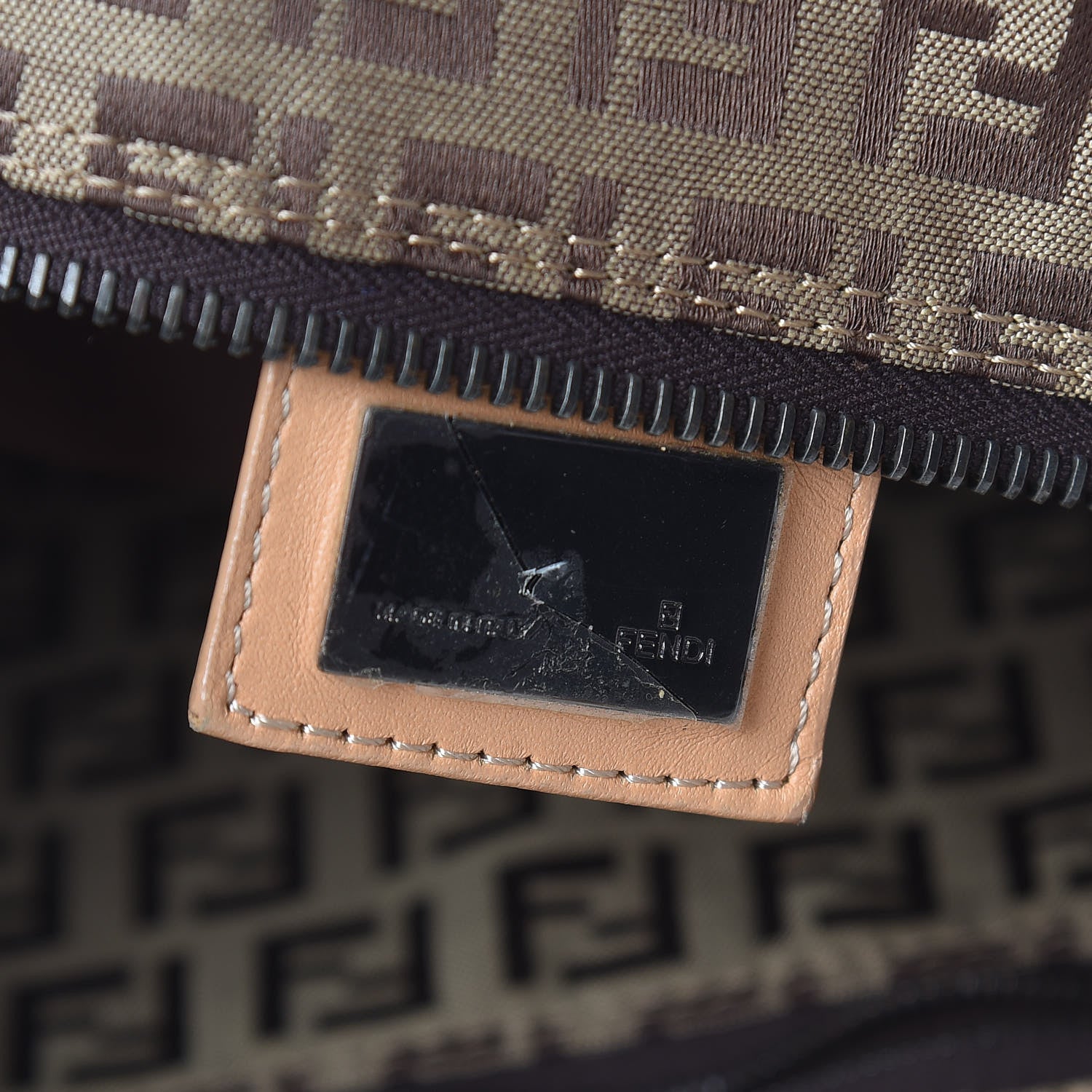 Fendi Zucchino Shopping Tote Beige 6 of 12