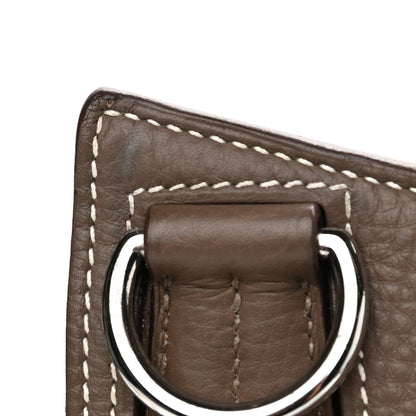 Hermes Taurillon Clemence Jypsiere 34 Etoupe 12 of 12