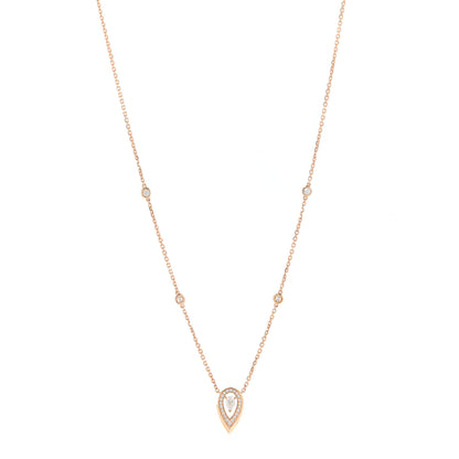 Messika 18K Rose Gold Diamond Fiery Necklace 1 of 6