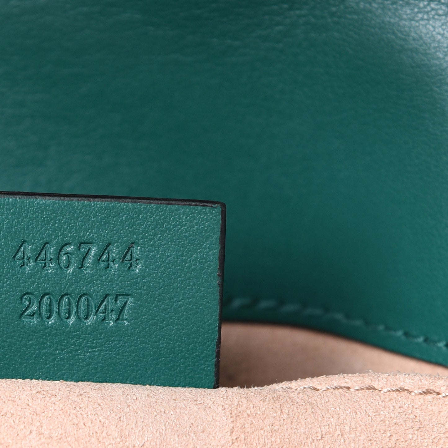 Calfskin Matelasse Mini GG Marmont Shoulder Bag Emerald Green
