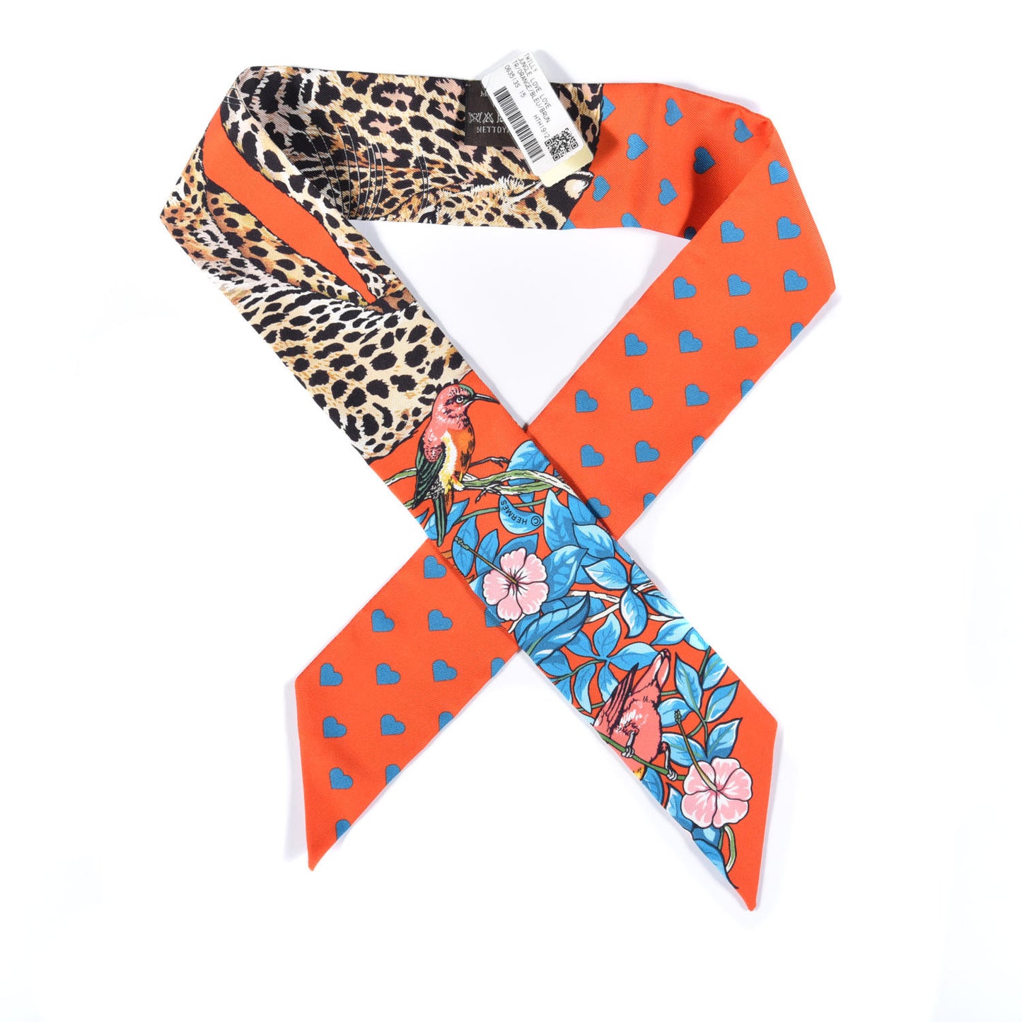 Silk Jungle Love Love Twilly Orange Bleu Brun
