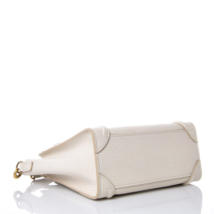Celine Goatskin Nano Luggage White 5 of 9