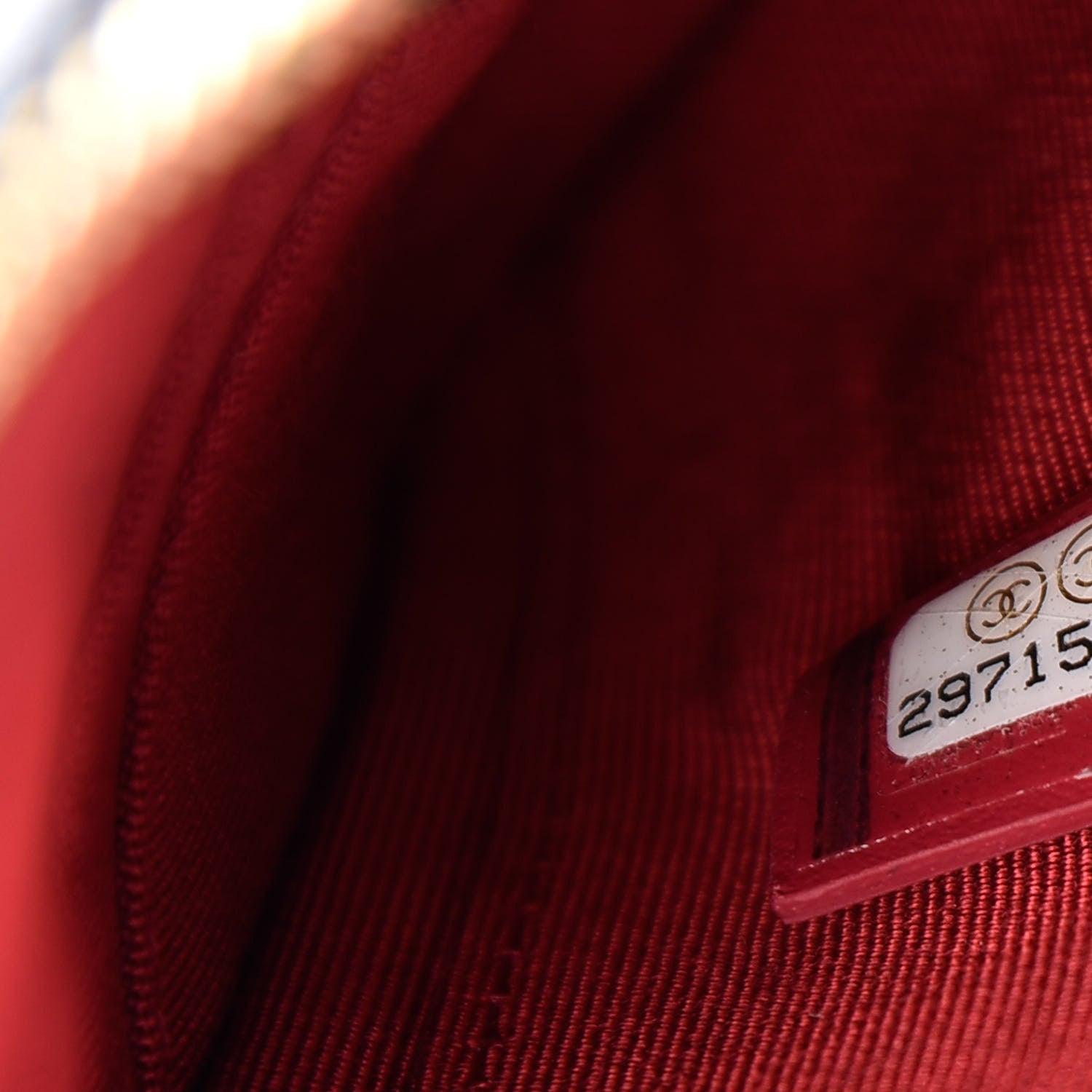 Chanel Shiny Goatskin Quilted Small 19 Pouch Black 7 of 8