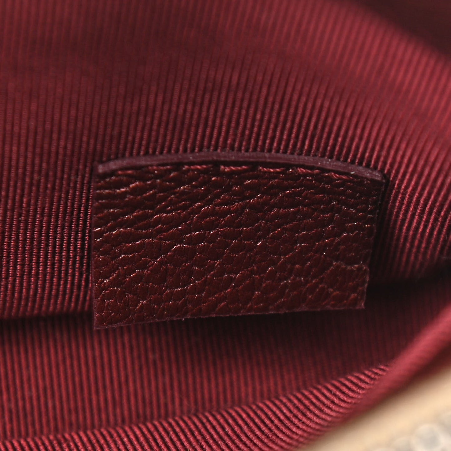 Metallic Goatskin Quilted Small Gabrielle Clutch With Chain Bronze