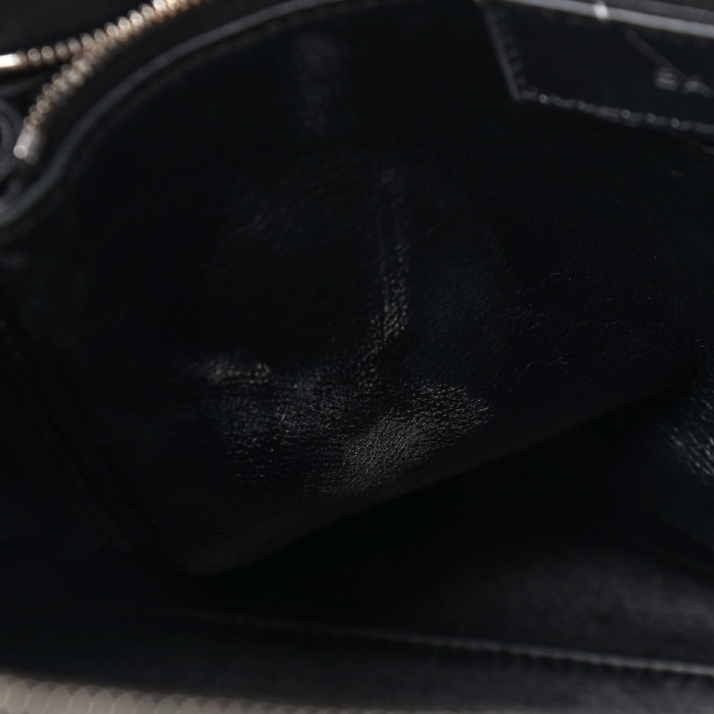 Calfskin Le Dix M Cartable Marble Shoulder Bag Black