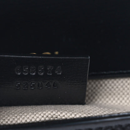 Gucci Azalea Calfskin Web Mini Horsebit 1955 Shoulder Bag Black 7 of 10