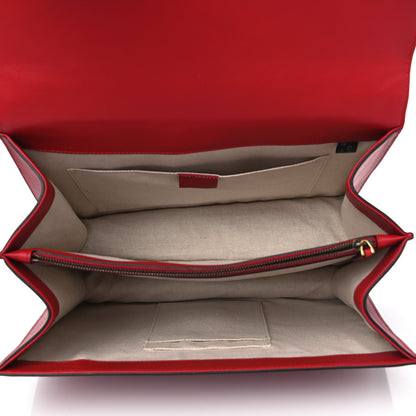 Gucci Moon Calfskin Web Large Dionysus Bamboo Top Handle Bag Hibiscus Red 4 of 4