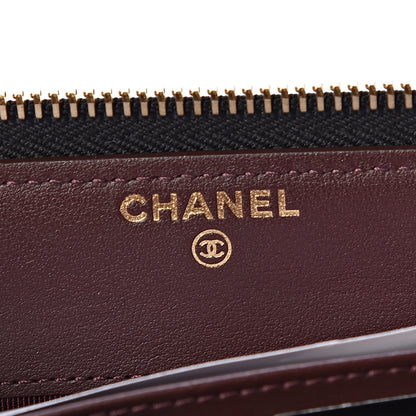 Chanel Caviar Quilted Large Gusset Zip Around Wallet Black 6 of 8