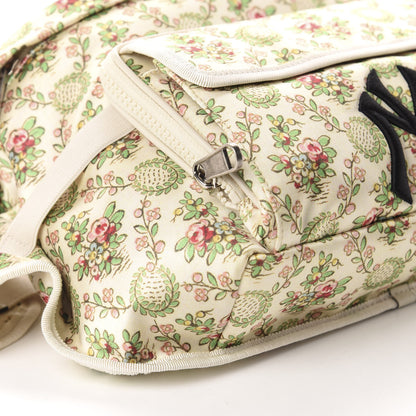Gucci X MLB Satin Floral Print NY Yankees Patch Convertible Belt Bag Ivory Green 6 of 10