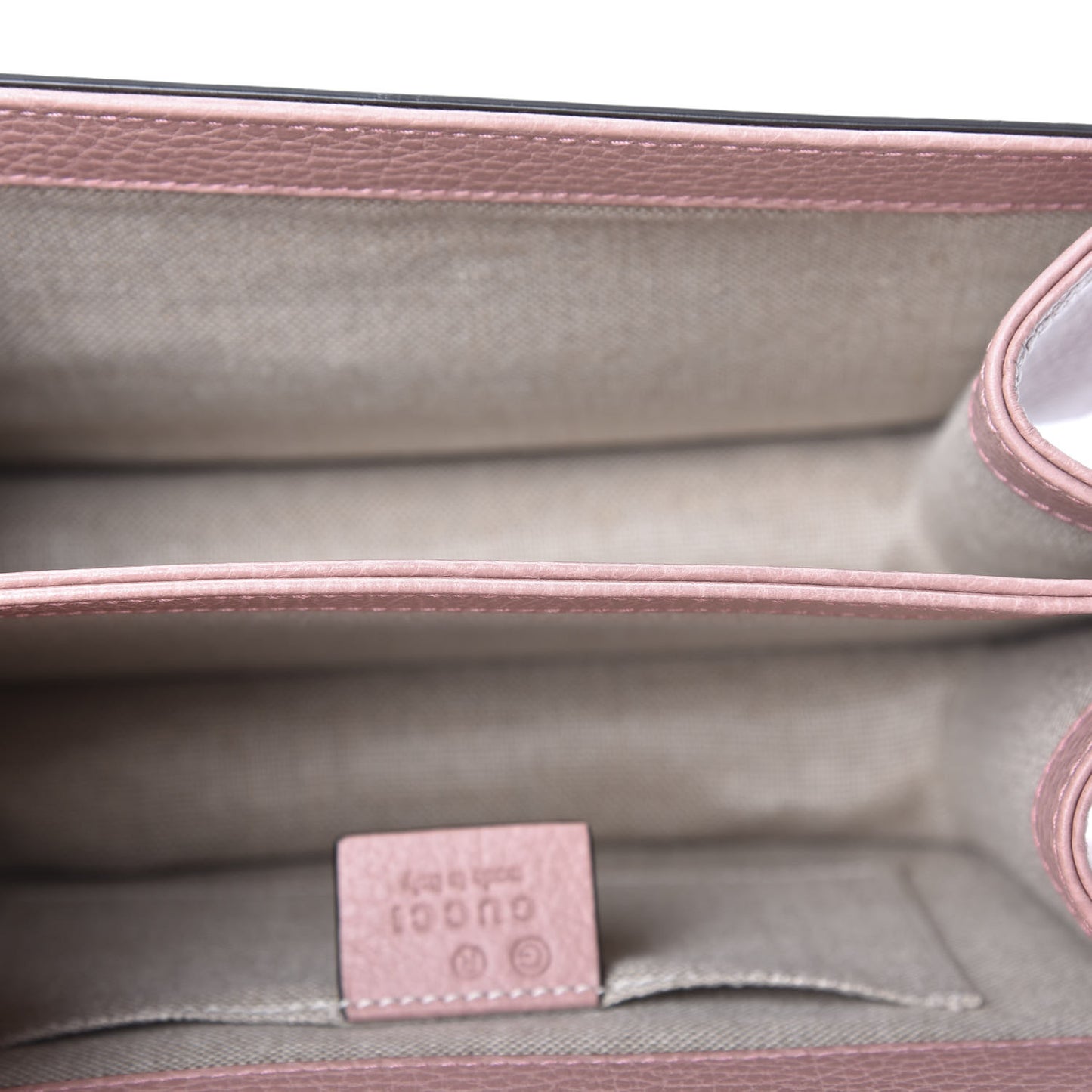 Dollar Calfskin Small Interlocking G Shoulder Bag Soft Pink