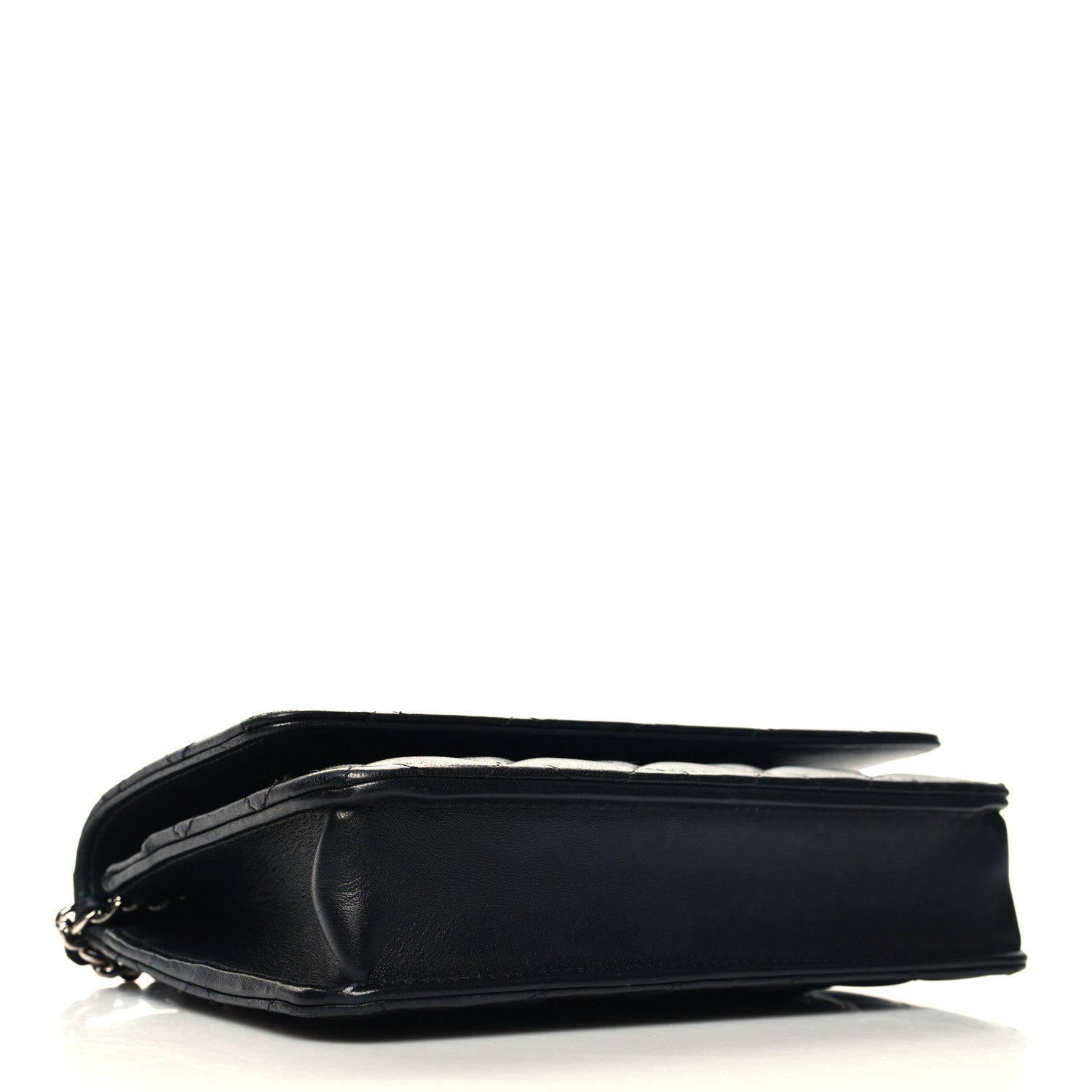 Chanel Lambskin Quilted Wallet On Chain WOC Black 4 of 13
