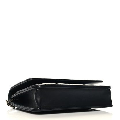 Chanel Lambskin Quilted Wallet On Chain WOC Black 4 of 13