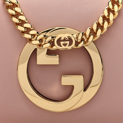 Gucci Roxy Calfskin Blondie Chain Shoulder Flap Bag Powder Pink 8 of 10