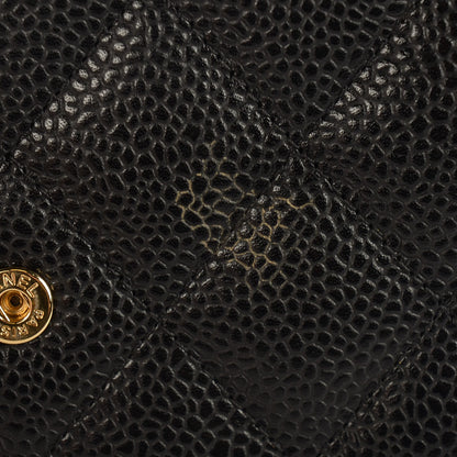 Chanel Caviar Quilted Large Flap Wallet Black 2 of 10